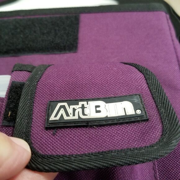 ArtBin Shoulder Strap Totes-multi Functional Tote Art Bag Purple Craft Tote - Picture 3 of 11